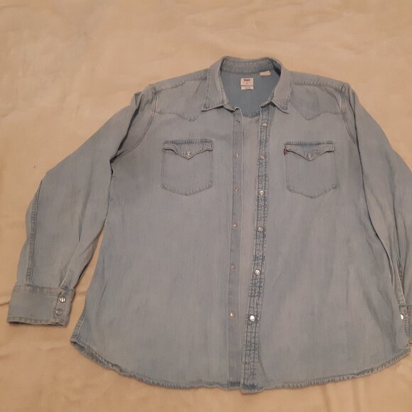 Levi's Shirt Style Jeans Rétro Lightweight XL Women - Picture 2 of 8